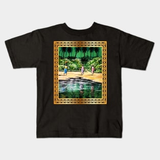 African Artwork, Forest Design Kids T-Shirt